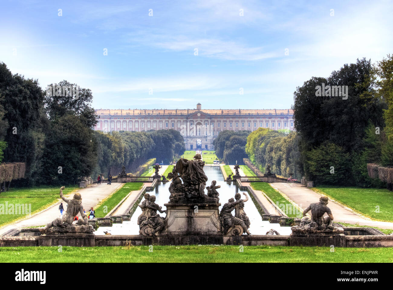 Königspalast von Caserta, Caserta, Kampanien, Italien Stockfoto