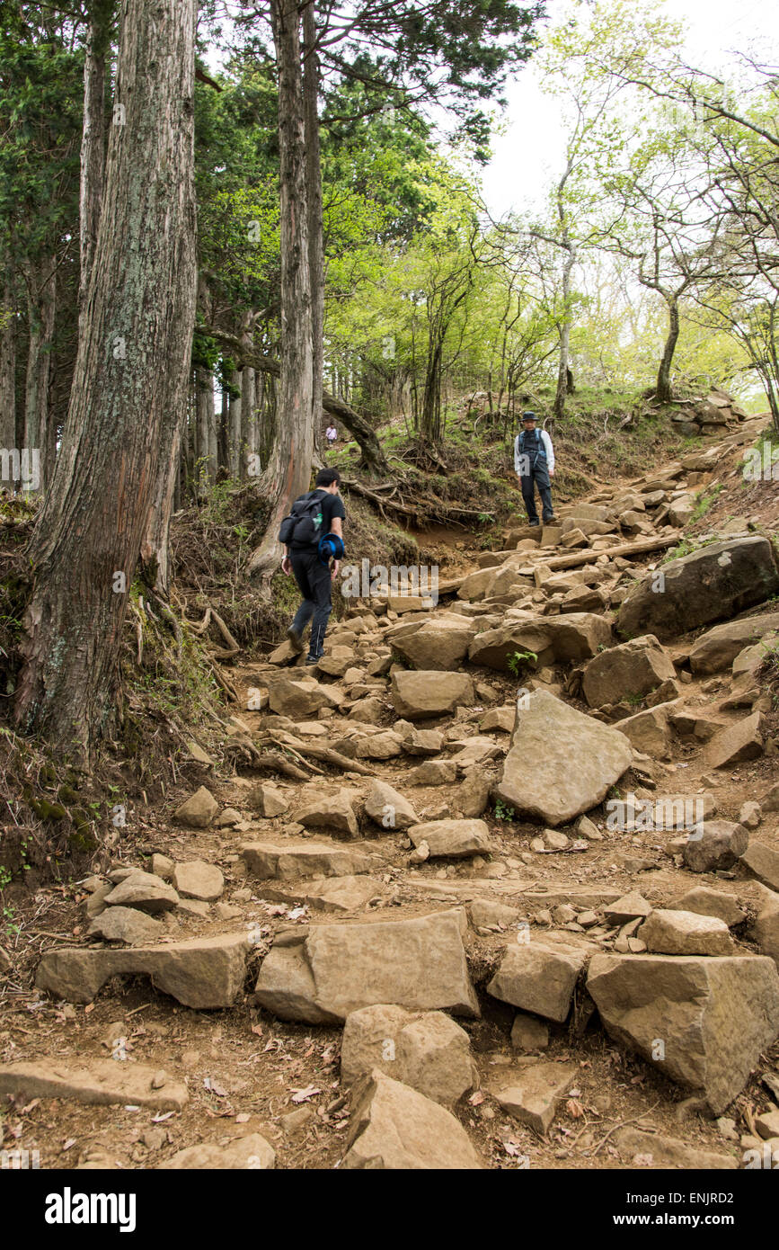 Besteigung des Mt.Ooyama,Isehara Stadt, Kanagawa, Präfektur Hiroshima, Japan Stockfoto