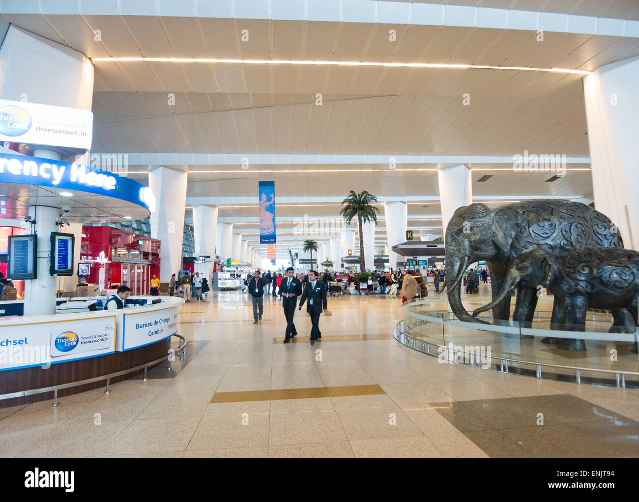 Indira Gandhi International Airport in Delhi Indien Stockfoto