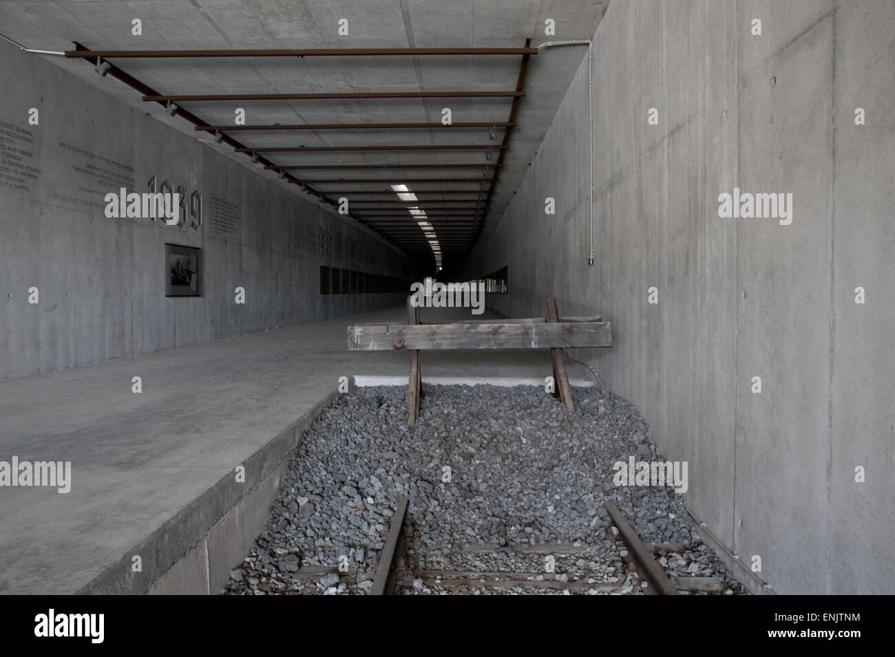 Europa, Polen, Lodz, Gedenkstätte Radegast Station, wo die Juden aus dem Ghetto Deportation in mehreren Konzentration Lager waren. Stockfoto