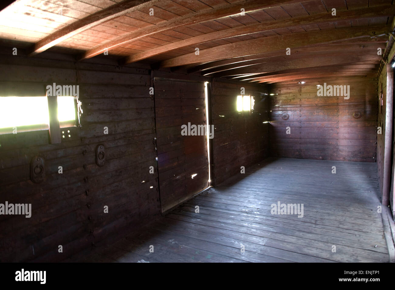 Europa, Polen, Lodz, Gedenkstätte Radegast Station, wo die Juden aus dem Ghetto Deportation in unterschiedlicher Konzentration Lager waren. Stockfoto