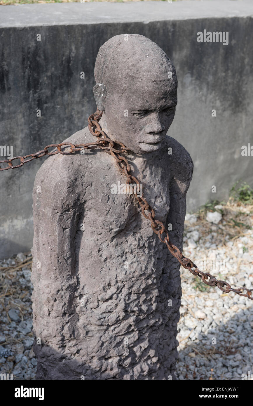 Sklaverei-Denkmal von Clara Sornas, Sansibar, Stone Town, Sansibar-Archipel, Unguja, Tansania Stockfoto
