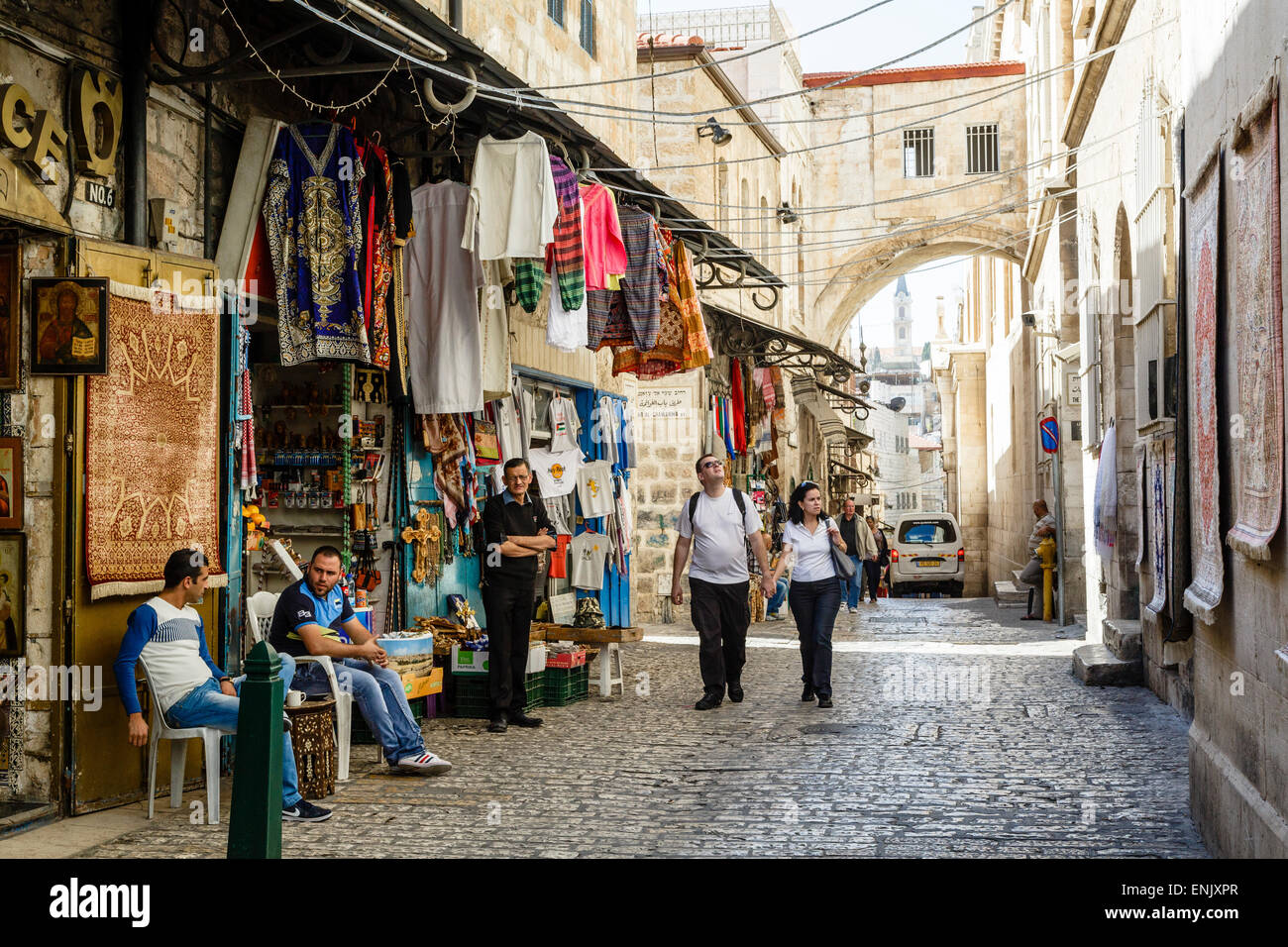 Straßenszene in der Altstadt, UNESCO-Weltkulturerbe, Jerusalem, Israel, Nahost Stockfoto