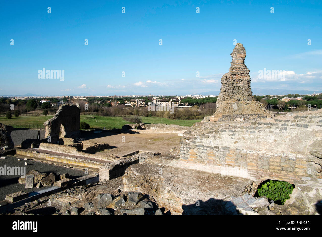 VEW von Rom aus die Quintili Villa, erbaut im 2. Jahrhundert v. Chr., Rom, Lazio, Italien, Europa Stockfoto