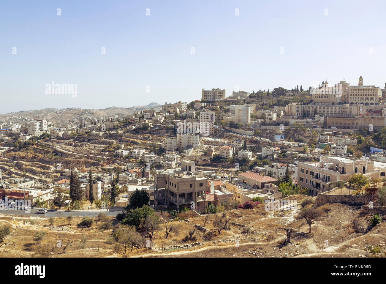 Blick über Bethlehem und das Westjordanland, Palästina Territorien, Israel, Nahost Stockfoto