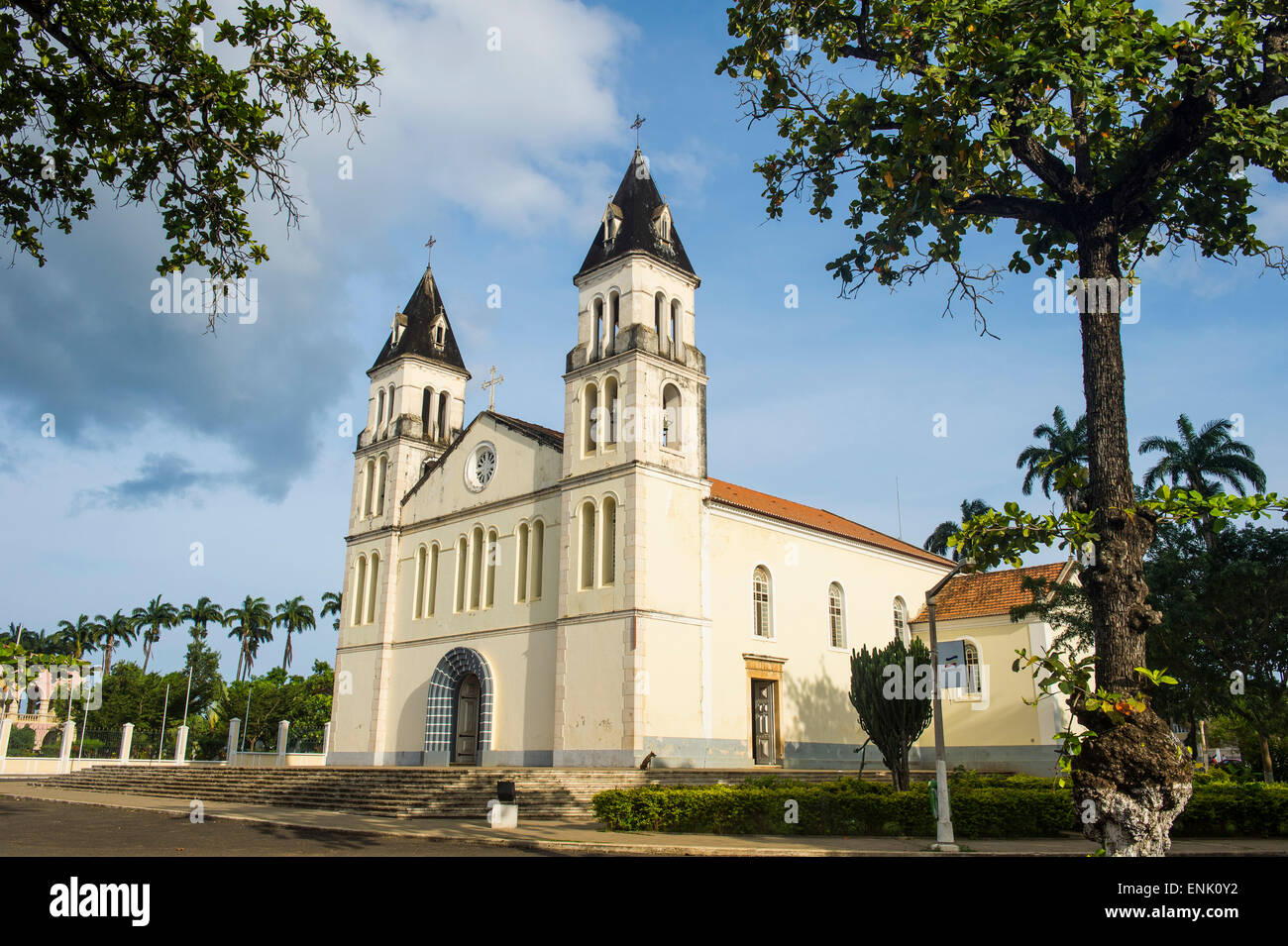 Die Kathedrale der Stadt von São Tomé, Sao Tome und Principe, Atlantik, Afrika Stockfoto