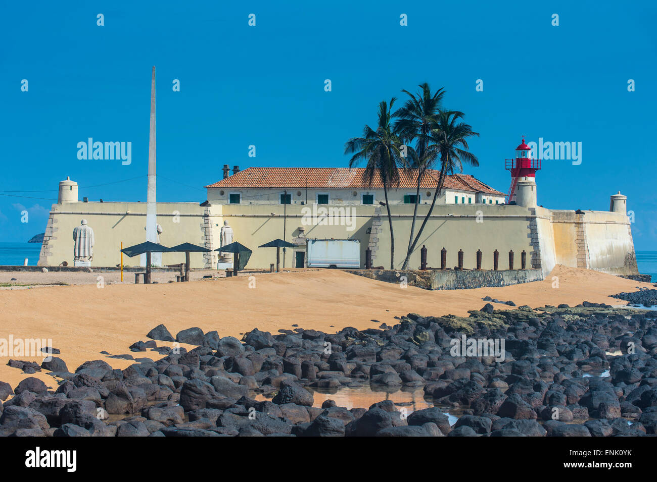 San Sebastian Fort, Stadt von São Tomé, Sao Tome und Principe, Atlantik, Afrika Stockfoto