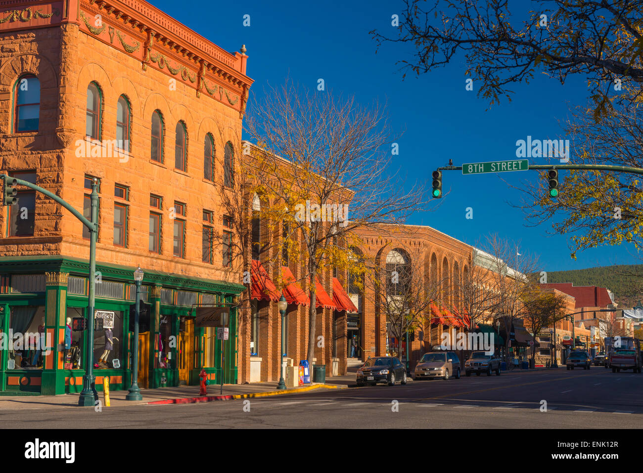 Main Avenue, Durango, Colorado, Vereinigte Staaten von Amerika, Nordamerika Stockfoto