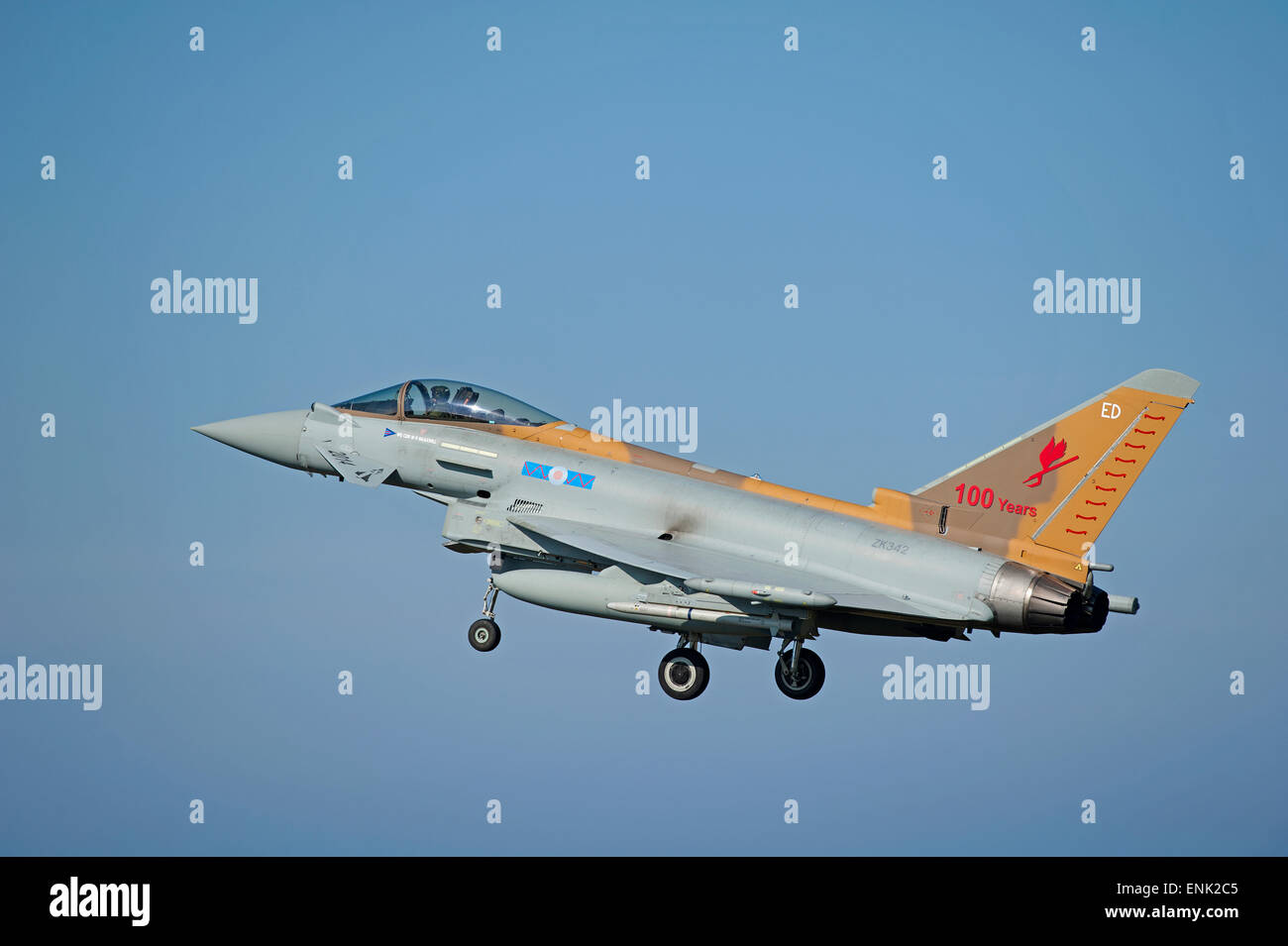 RAF Eurofighter Typhoon FRG4 serielle Rregistration ZA461 in Lossiemouth Scvpotland. SCO 9727. Stockfoto