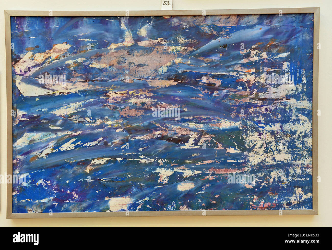 Petr Pastrnak´s Malerei Flut werden Gegenstände in der Auktion von Artefakten vom 17. bis 20. Jahrhundert, inszeniert von 1. Kunst Beratung Brünn-Prag. Werke von Jan Jakub Hartmann, Norbert Grund, Vaclav Brozik, Emil Filla und Karel Malich werden angeboten. Public-Viewing aller Arbeiten erfolgt im Topicuv Salon, Prag, Tschechische Republik, 7. Mai 2015. (CTK Foto/Katerina Sulova) Stockfoto
