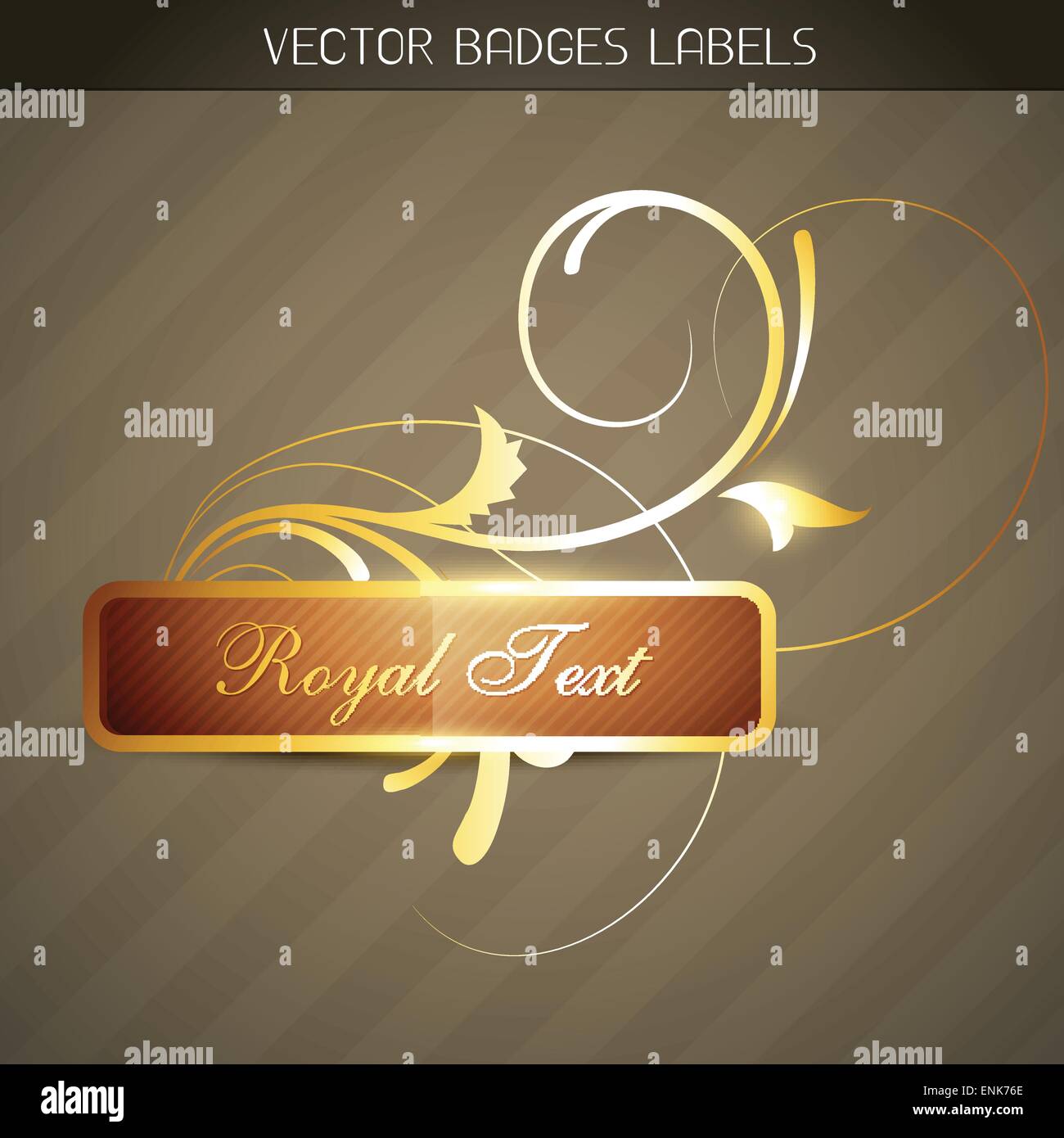 Luxus golden Label-design Stock Vektor