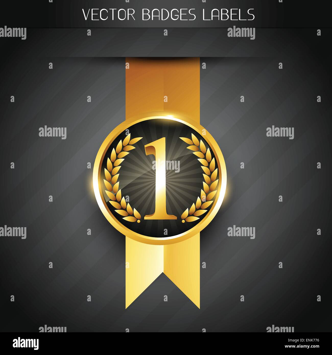 Originaletikett golden Vektor-Abzeichen Stock Vektor