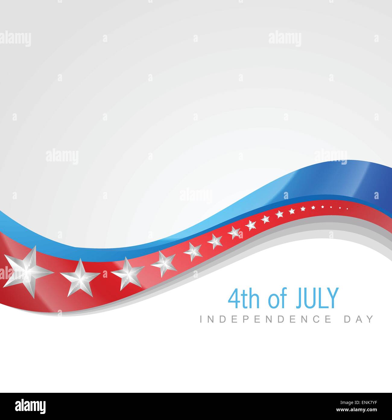 stilvolle amerikanischen Unabhängigkeitstag Welle Kunst Stock Vektor