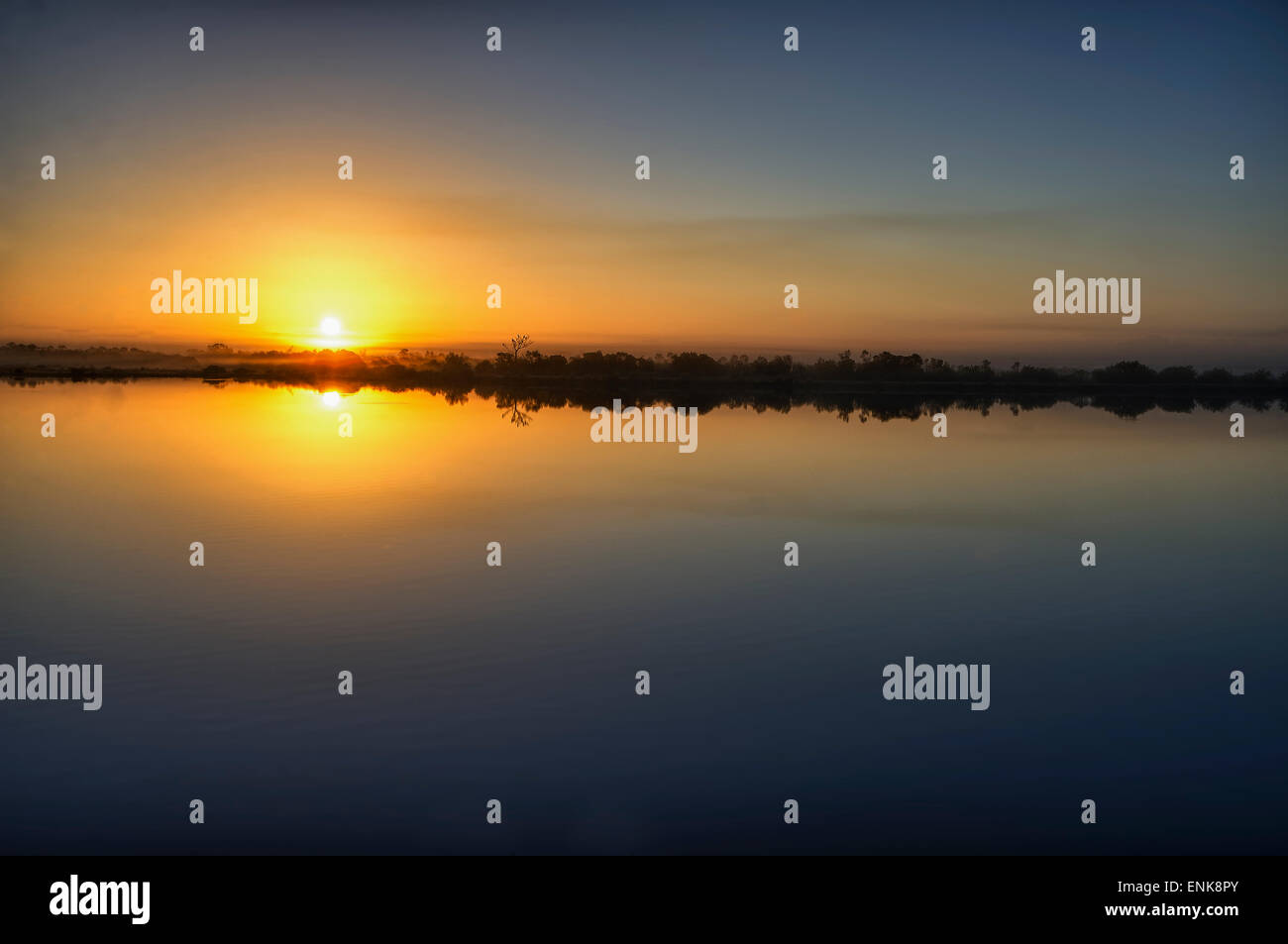 Sonnenaufgang am Merritt Insel, florida Stockfoto