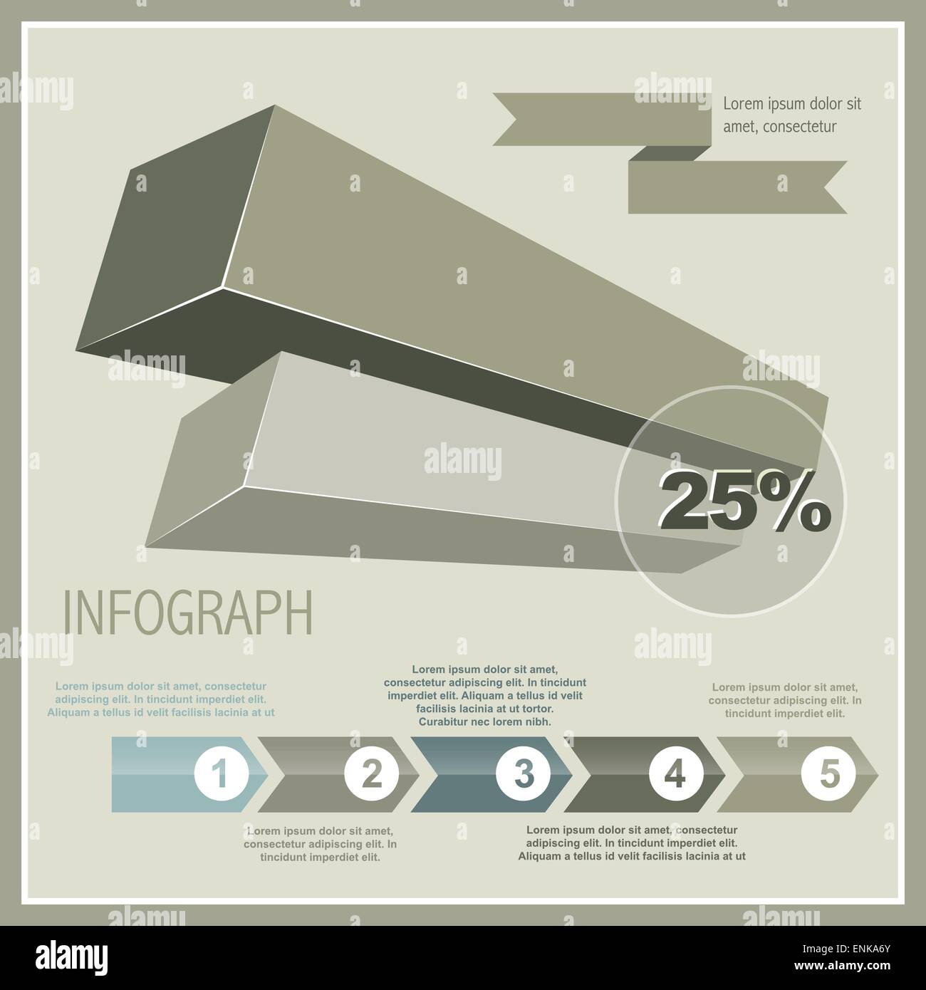 Vektor-Illustration der modernen Infografik design Stock Vektor