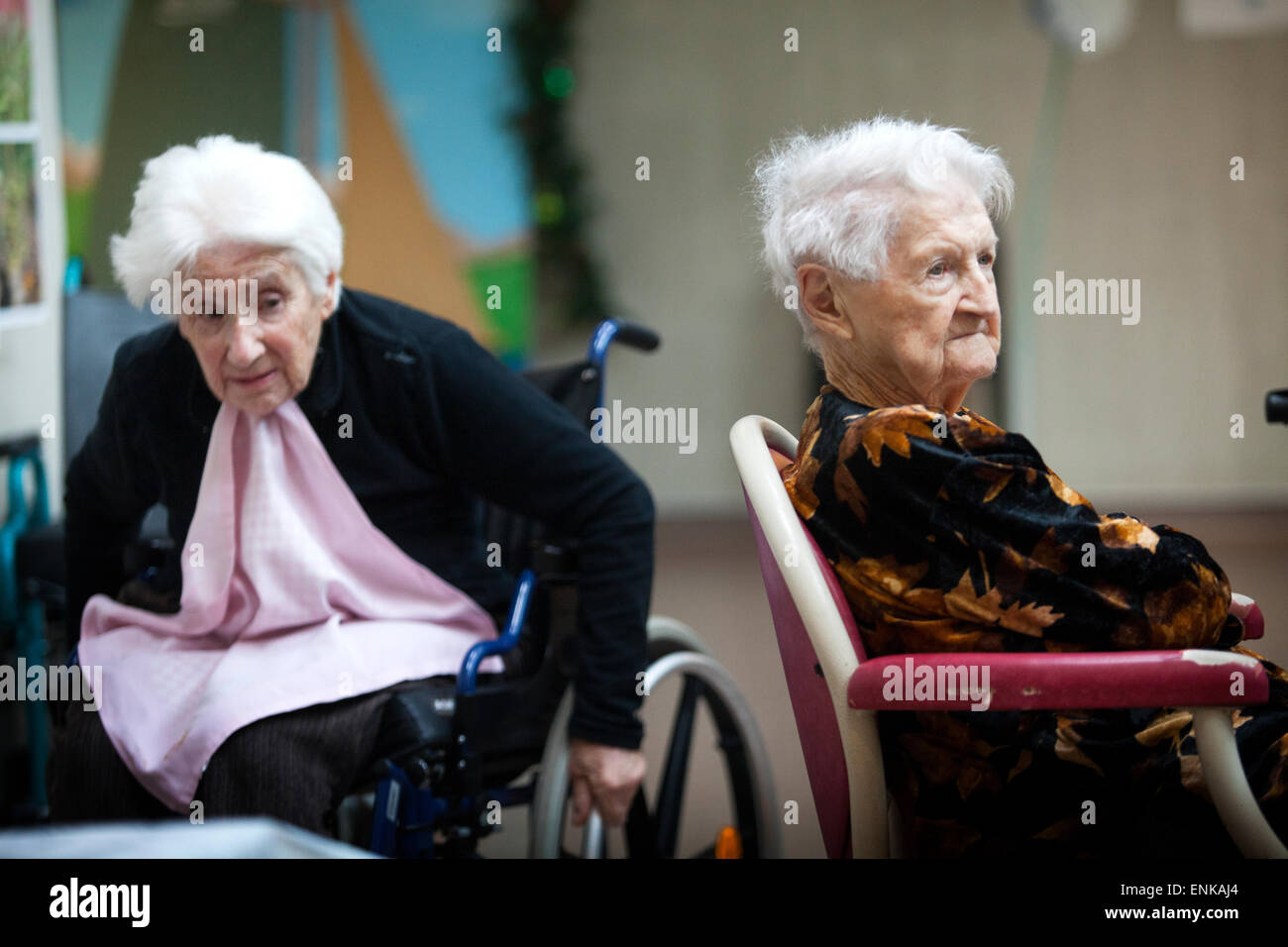 Heim für ältere Menschen Stockfoto
