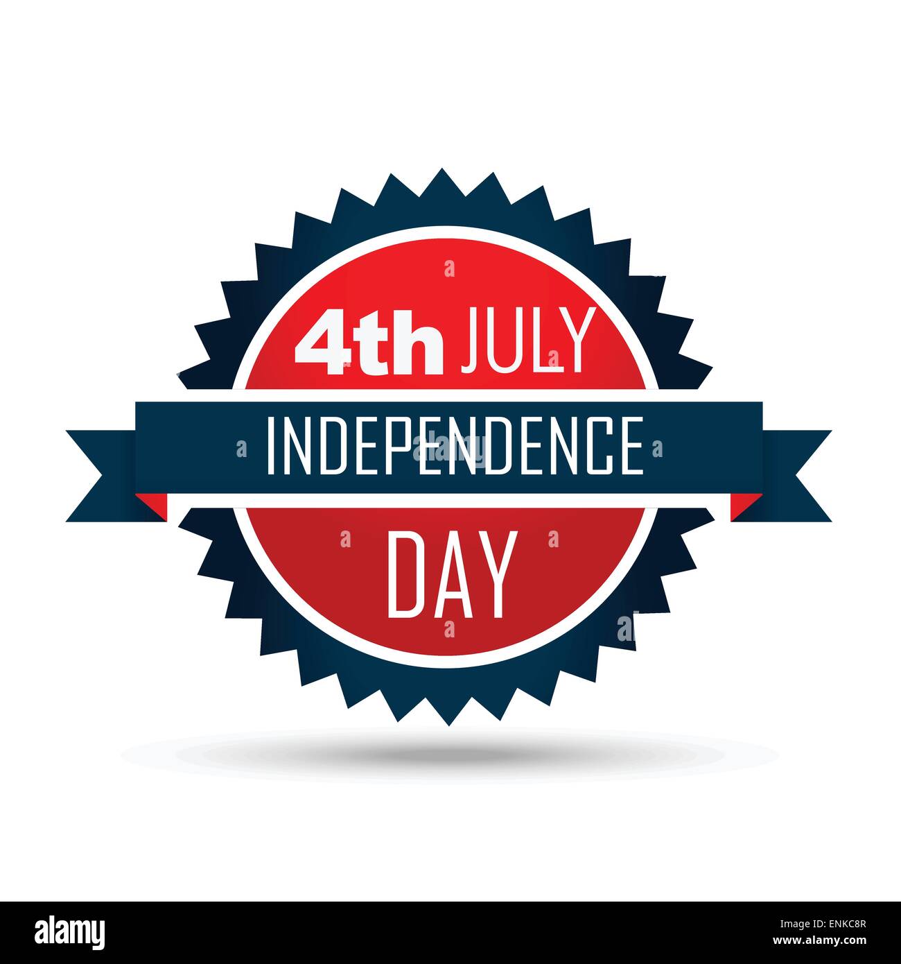 amerikanischer Unabhängigkeitstag Etikettengestaltung Stock Vektor