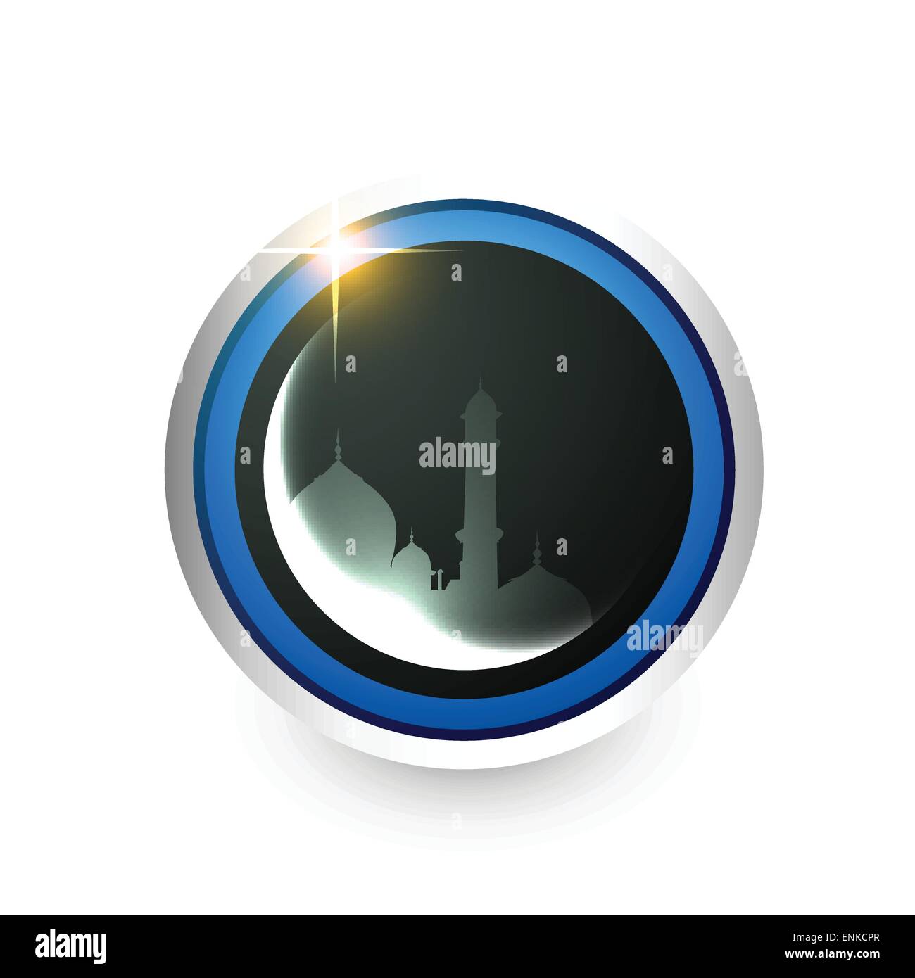 Vektor-Illustration der islamischen label Stock Vektor