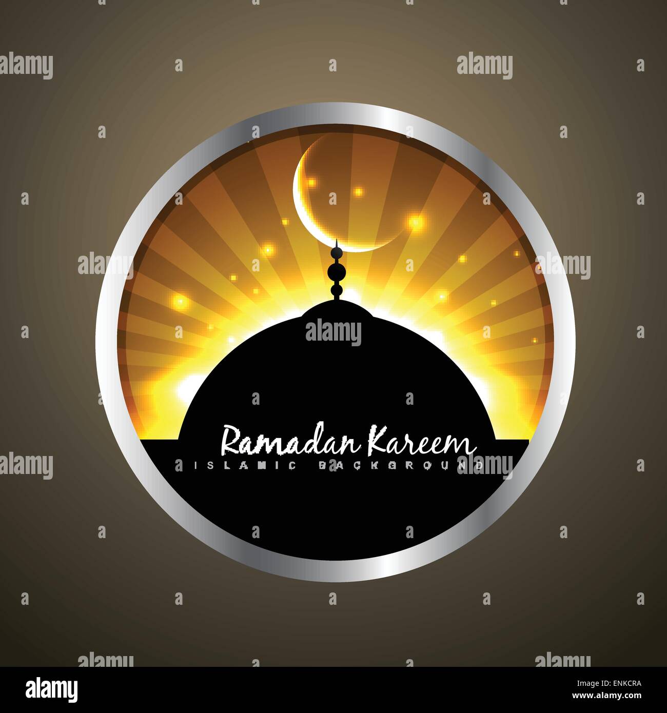 schönen Ramadan Kareem Label Vektor Stock Vektor