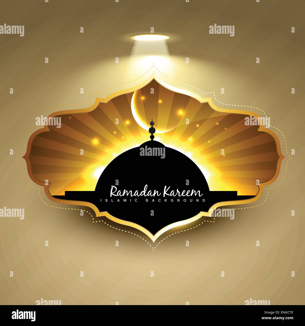 Ramadan Kareem Etikettendesign Vektor Stock Vektor