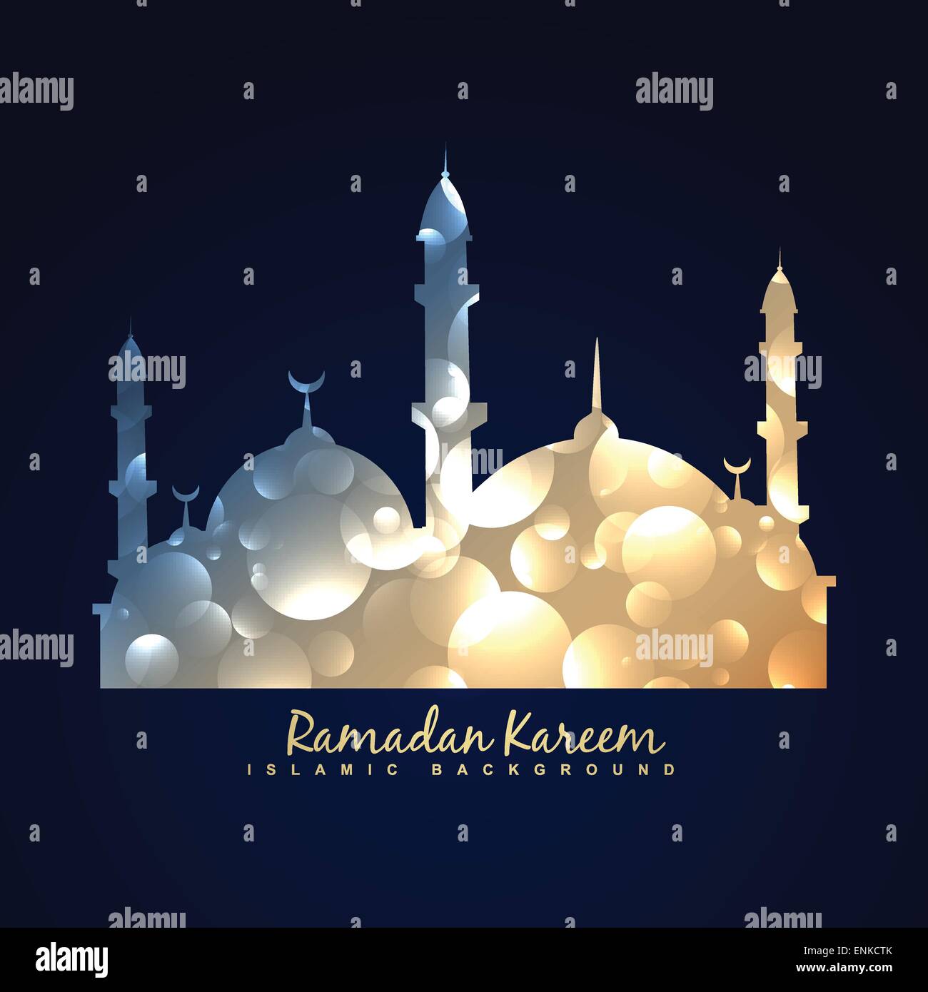 Vektor-glänzende Moschee-Design-Hintergrund Stock Vektor