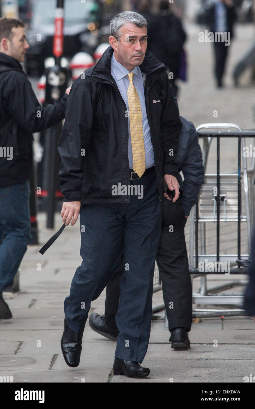 Mark Hanna, kommt ehemaliger Leiter der Sicherheit bei News International im Old Bailey für die Testversion ins Handy zu hacken. Stockfoto