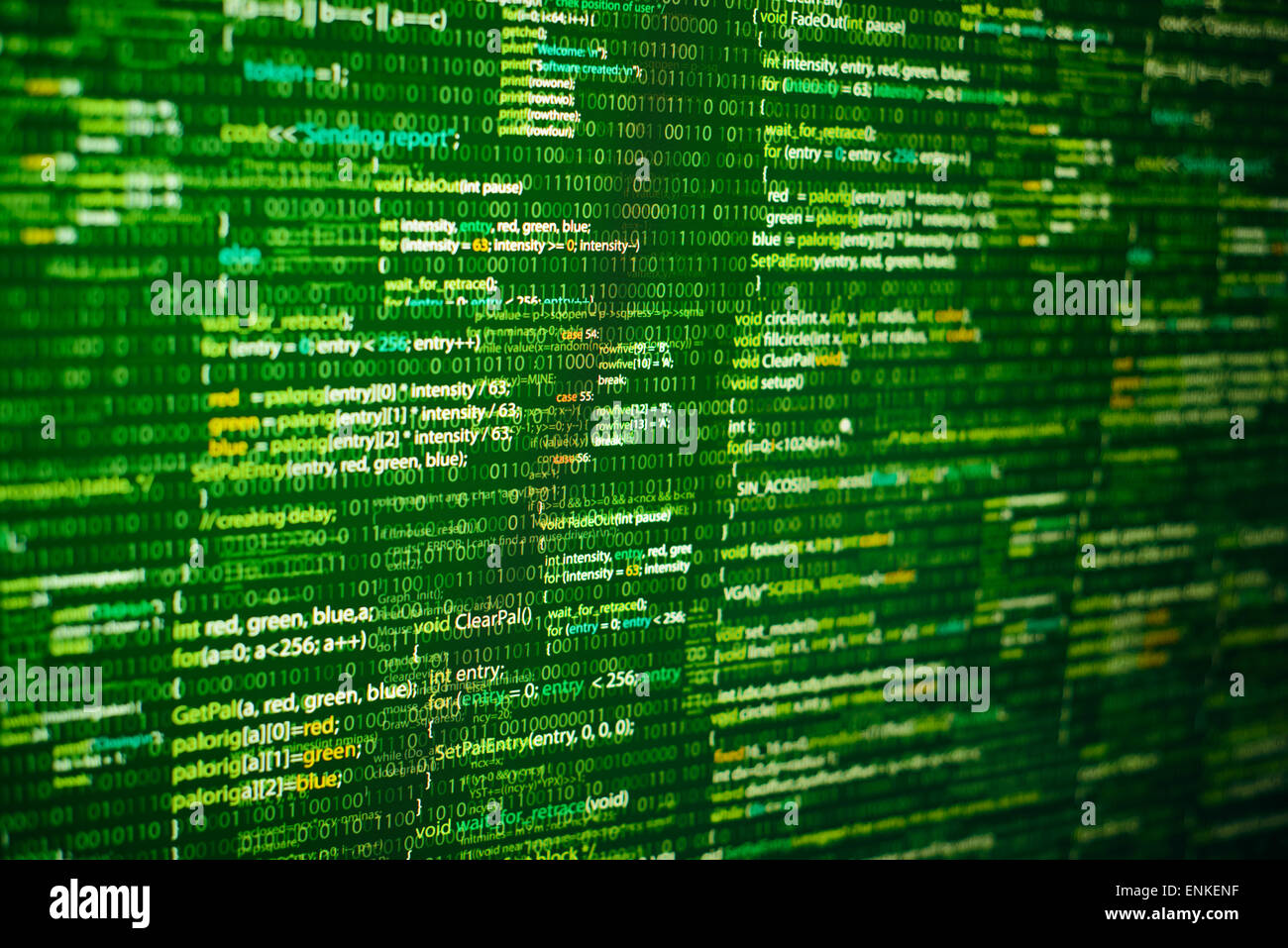 Programm Stockfoto