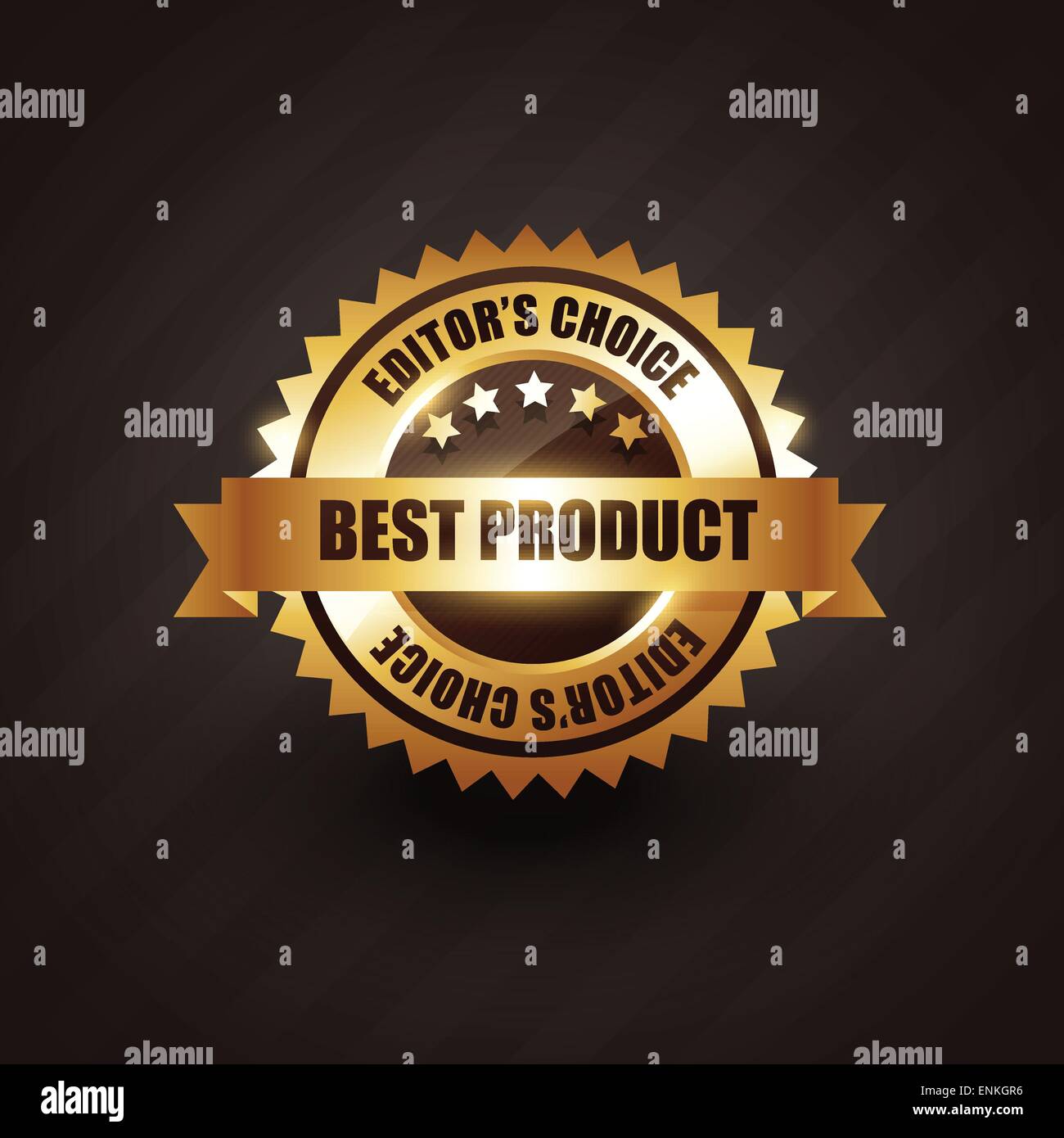 beste Produkt golden Label Abzeichen Vektor-Design-illustration Stock Vektor