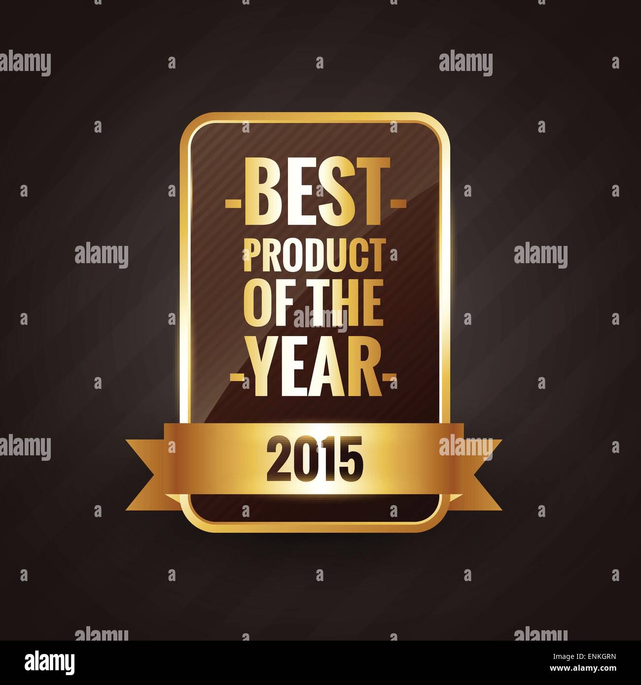Bestes Produkt des Jahres 2015 golden Label-Design-element Stock Vektor