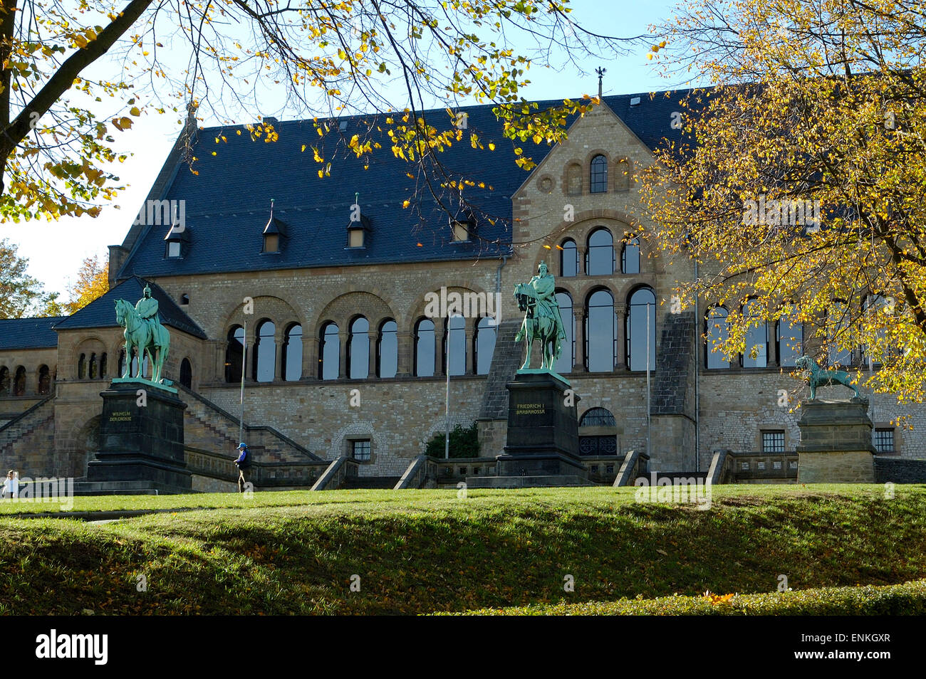UNESCO-Welterbestätte Kaiserpfalz Goslar Altstadt Stockfoto