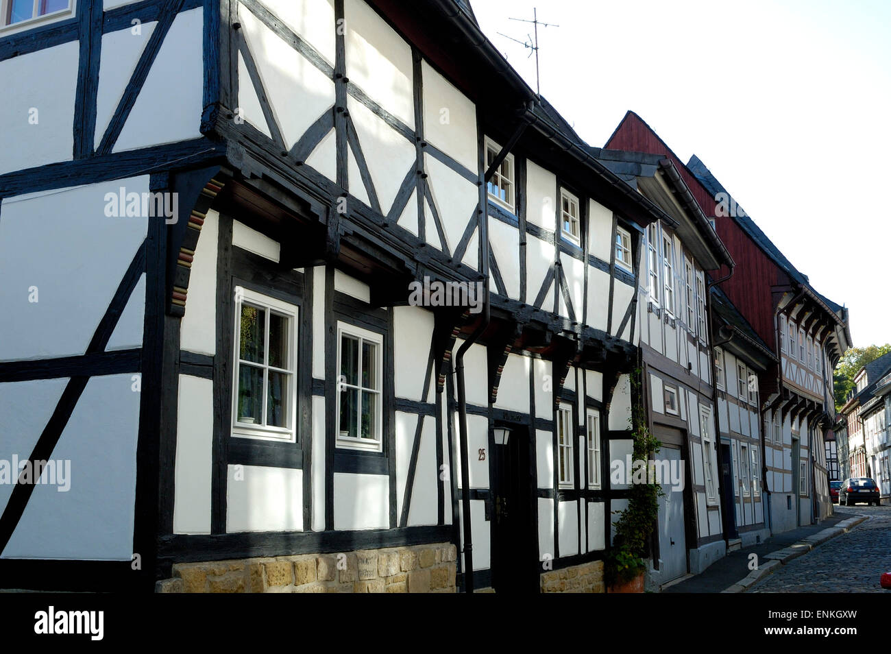 Goslarer Altstadt, UNESCO-Welterbestätte Fachwerkensemble in der Altstadt Stockfoto