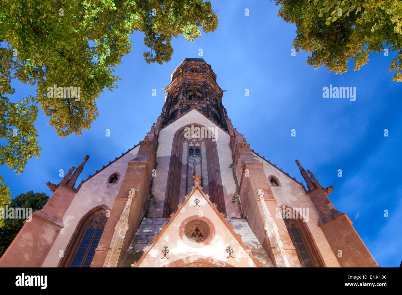alte Stadt Göttingen, Kirche St. Jacobi, Niedersachsen, Deutschland Stockfoto