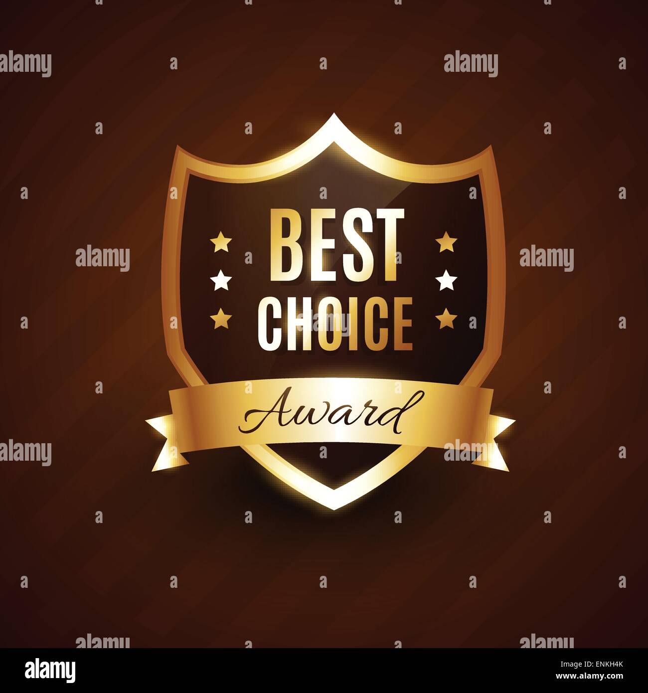 beste Wahl golden Award Abzeichen Etikettengestaltung Stock Vektor