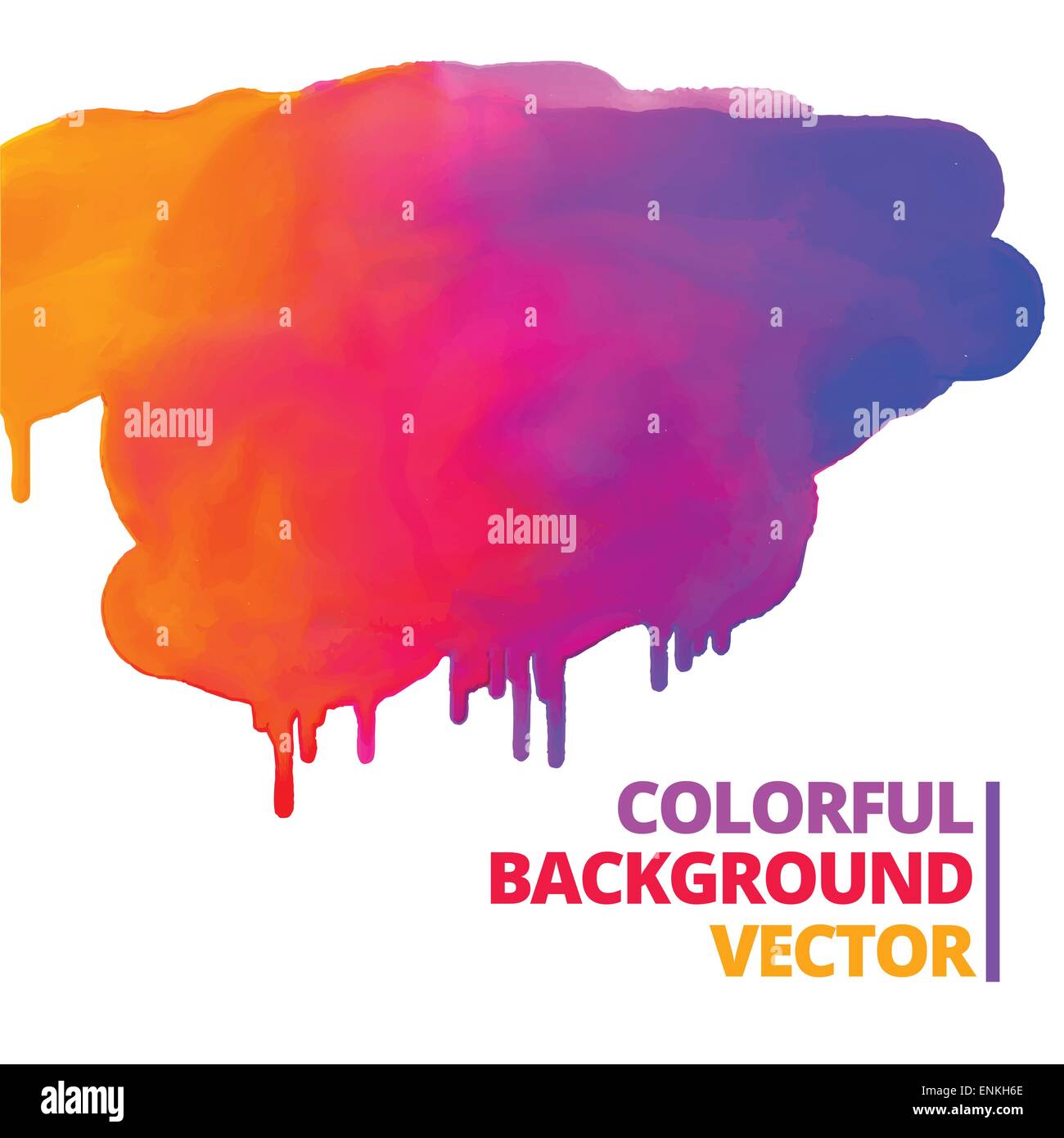 Fluss der Farbe Farben Tinte Spritzen-Vektor-Design-illustration Stock Vektor