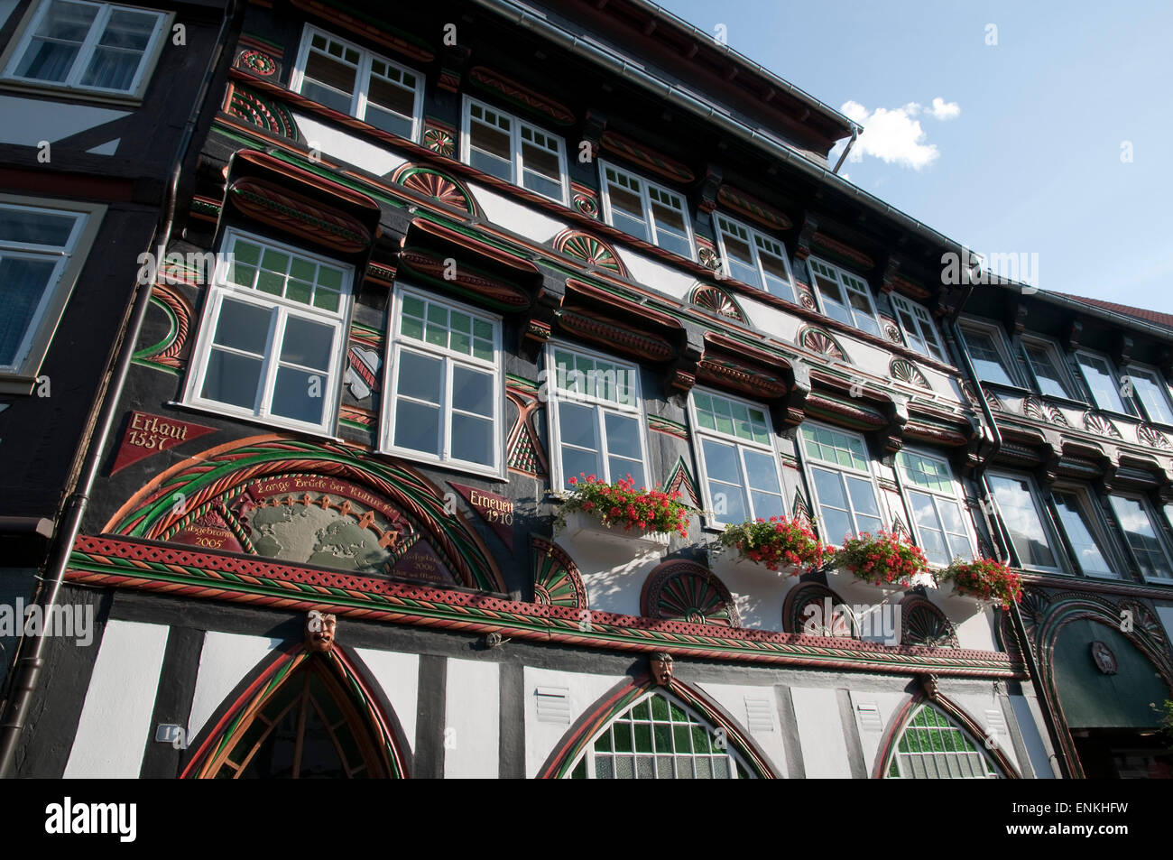 Fachwerkhaus, Einbeck, Niedersachsen, Deutschland |  Fachwerk Haus, Niedersachsen, Deutschland Stockfoto