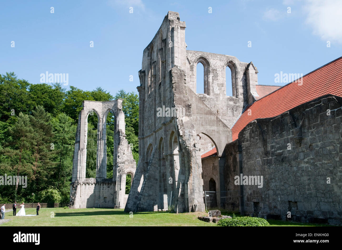 Abtei Ruine, Walkenried, Niedersachsen, Deutschland Stockfoto