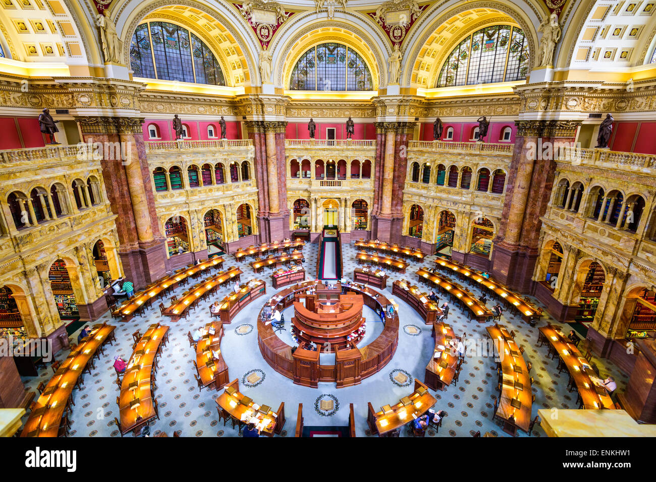 Washington D.C. bei der Library of Congress. Stockfoto