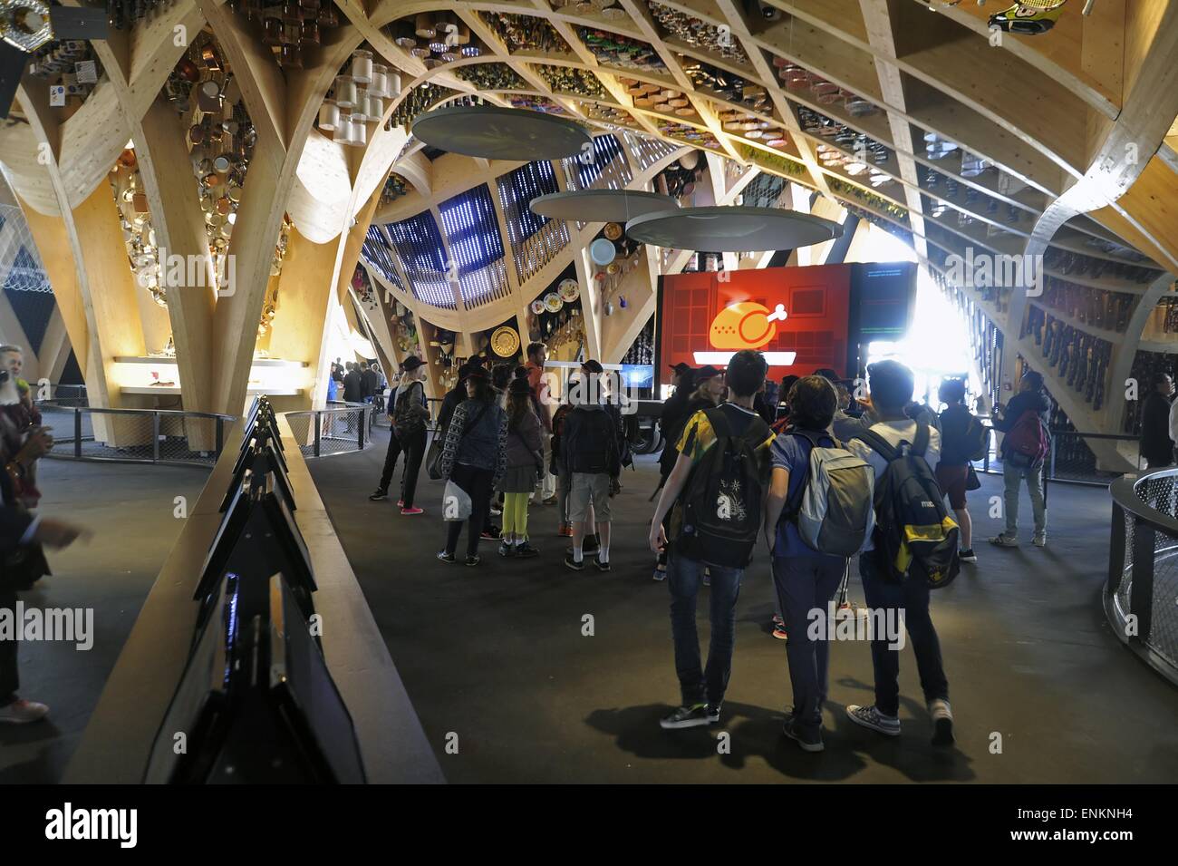 Mailand (Italien), World Ausstellung Expo 2015, dem französischen Pavillon Stockfoto
