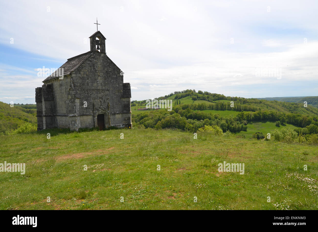 Chapelle Notre-Dame-des-Gnaden, in der Nähe von Caylus, Tarn-et-Garonne, SW-Frankreich Stockfoto