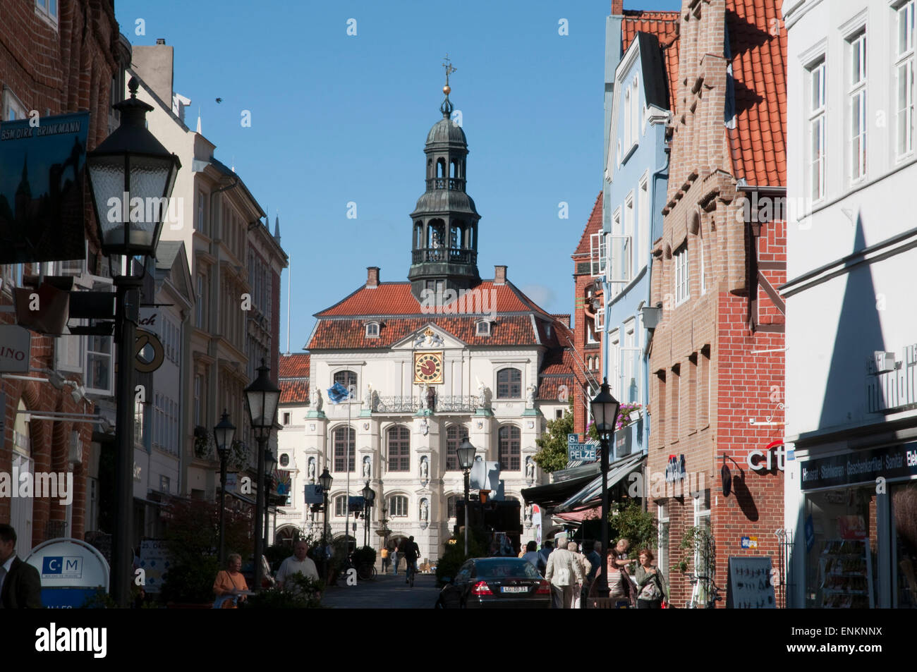 Rathaus, Altstadt, Lüneburg, Niedersachsen, Deutschland |  Gildehaus, Altstadt, Lüneburg, Niedersachsen, Deutschland Stockfoto