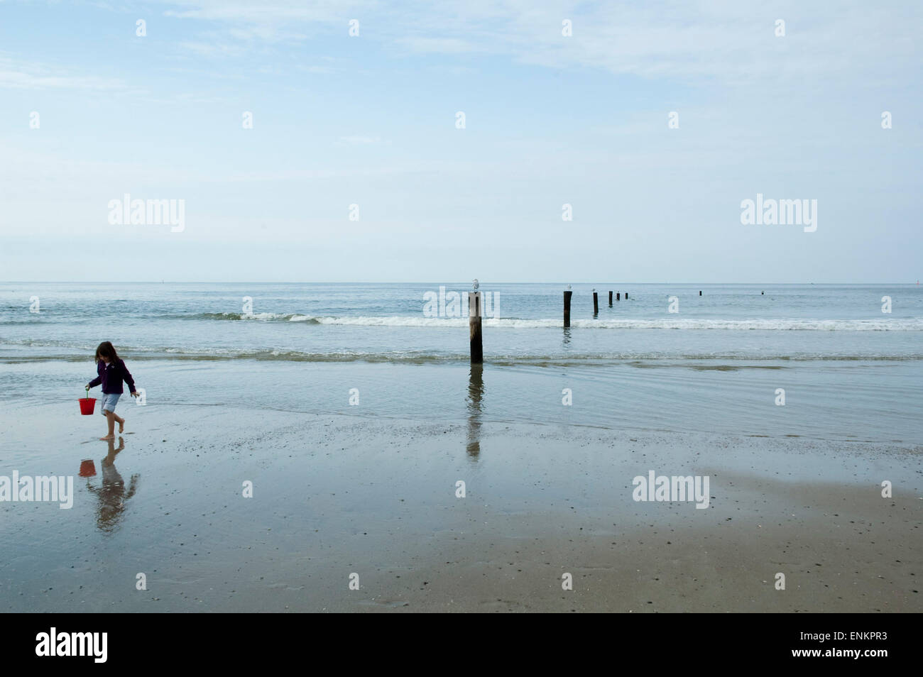 Strand, Norderney, Nordsee Insel, Ostfriesland, Niedersachsen, Deutschland Stockfoto