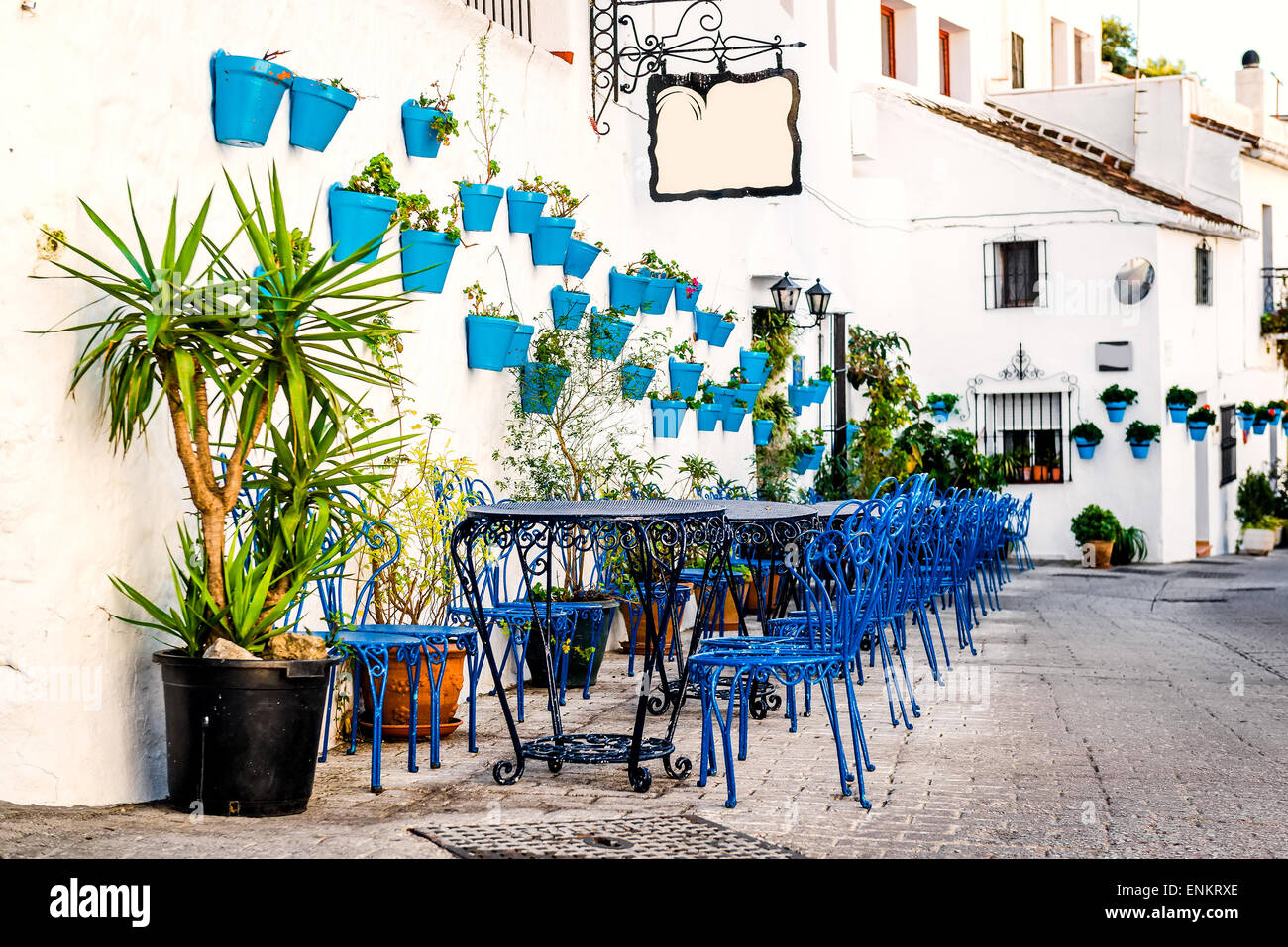 Mijas Straße Stockfoto
