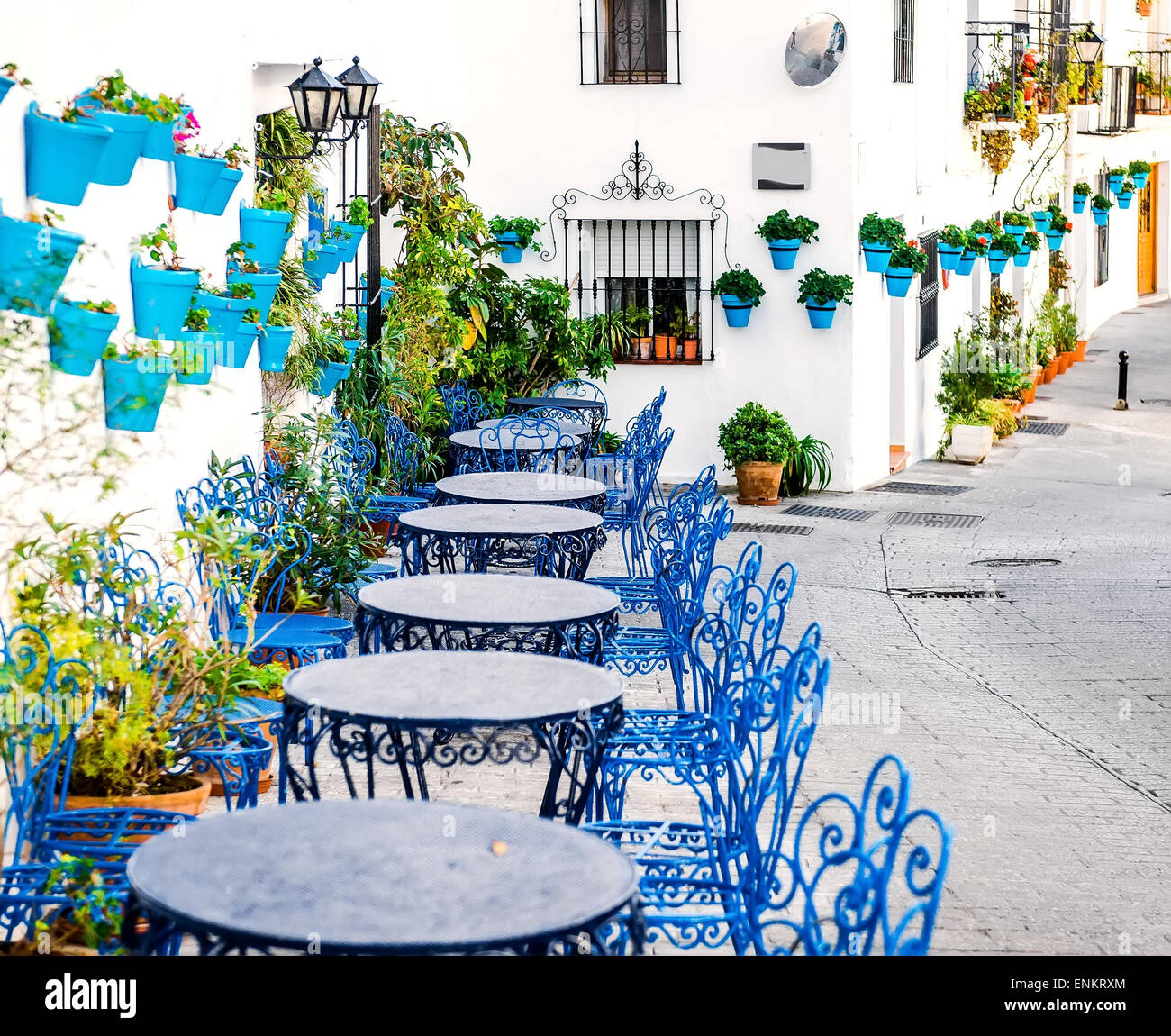 Mijas Straße Stockfoto