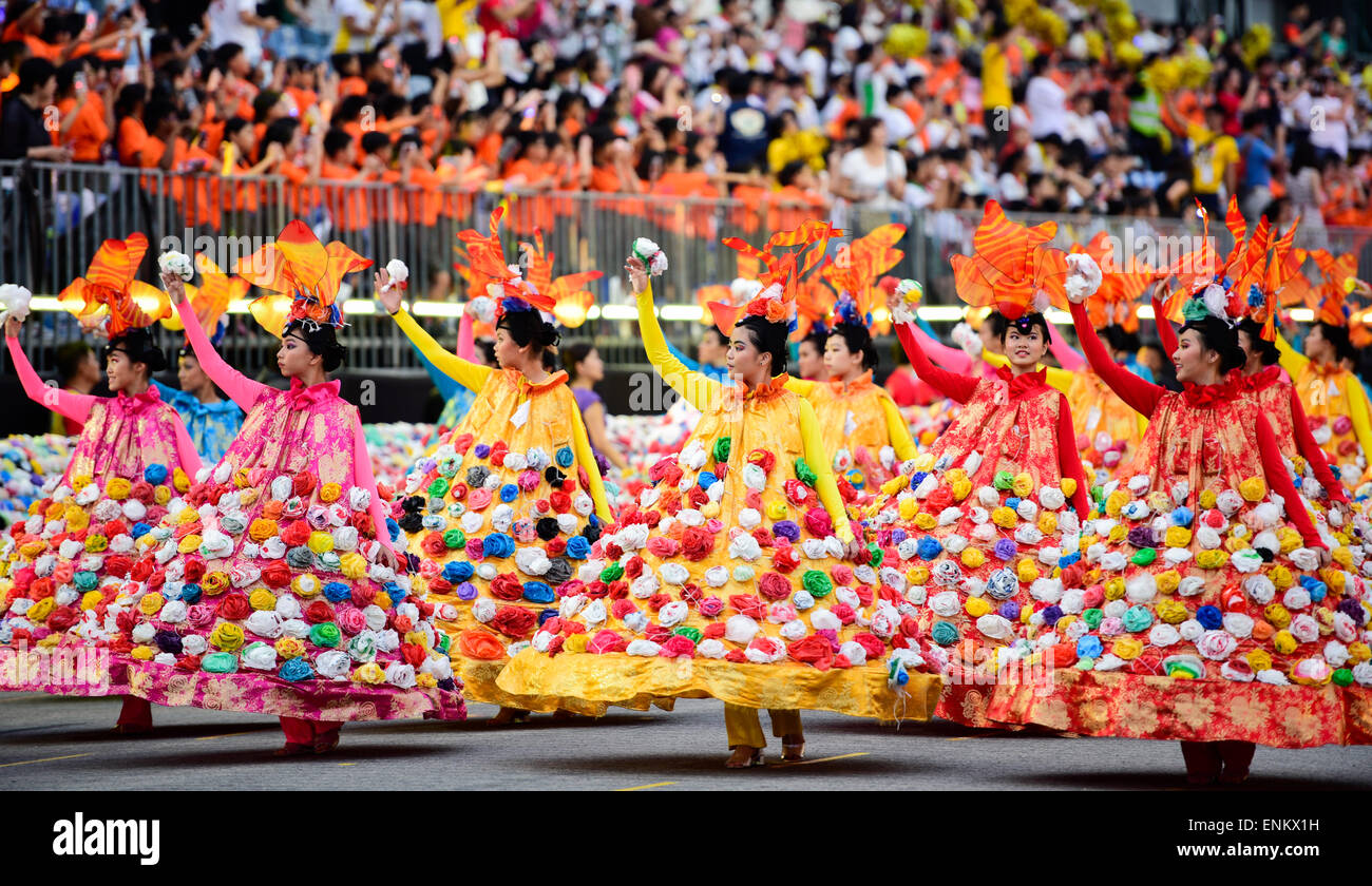 A Street Parade in Singapur Stockfoto