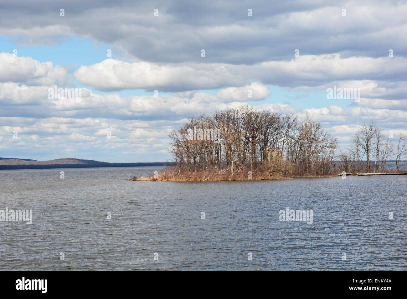 River Island Flussinsel Stockfoto