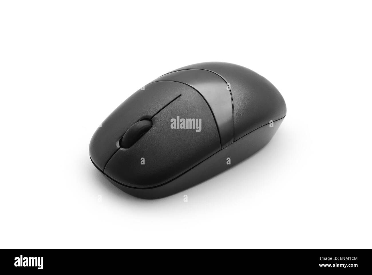 Computer-Maus auf weißem Hintergrund Stockfoto