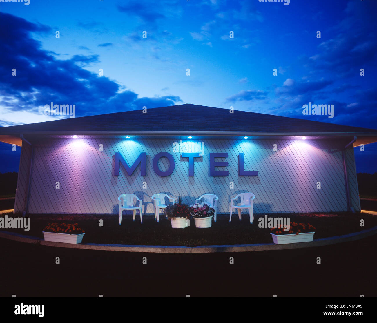 Nordamerika, Kanada, Quebec, Gaspesie Halbinsel, Motel Stockfoto