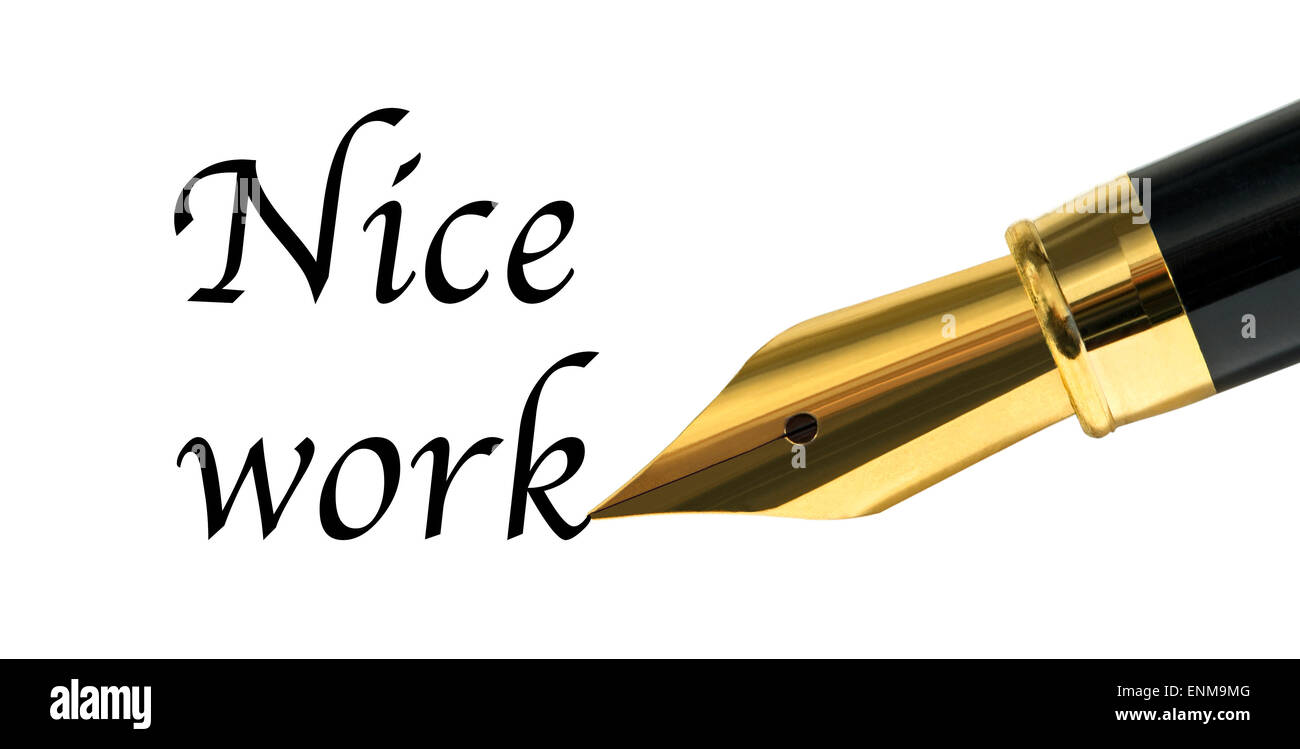 Schöne Arbeit Stockfoto