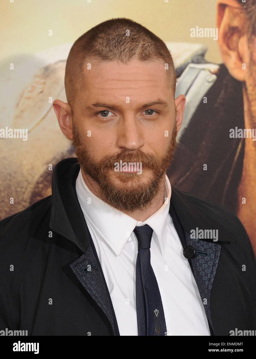 Los Angeles, Kalifornien, USA. 7. Mai 2015. Tom Hardy im Ankunftsbereich für MAD MAX: FURY ROAD Premiere, TCL Chinese 6 Sälen (ehemals Grauman), Los Angeles, CA 7. Mai 2015. Bildnachweis: Everett Collection Inc/Alamy Live-Nachrichten Stockfoto