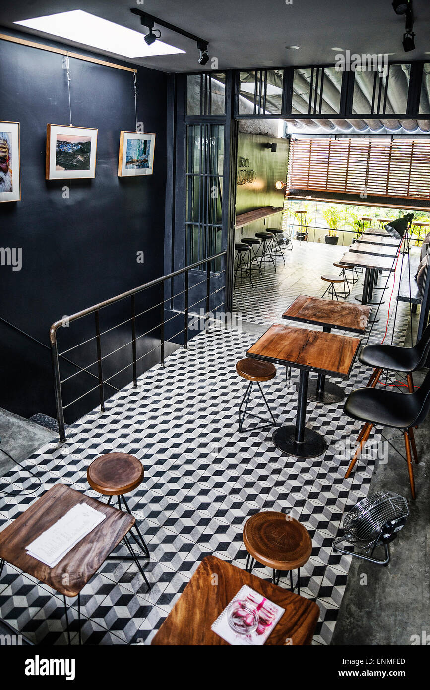 Trendige Hipster Retro Stil Restaurant Interior Design